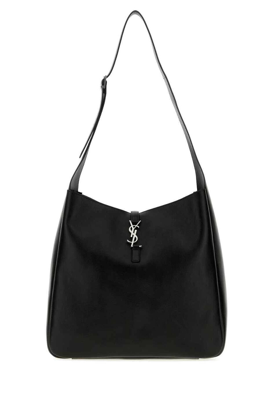Saint Laurent Uptown Leather Briefcase Black